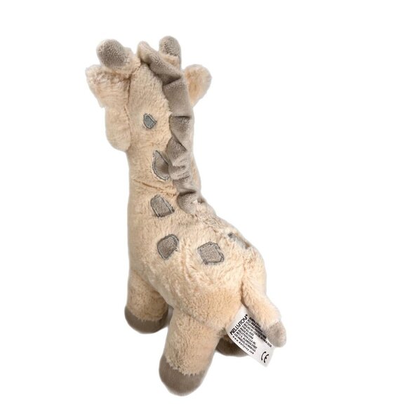 Kelly Toy Giraffe Rattle Lovey Plush Stuffed Animal Cream White Gray Super Soft - Picture 3 of 7